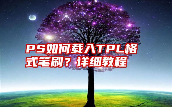 PS如何载入TPL格式笔刷？详细教程