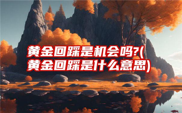 黄金回踩是机会吗?(黄金回踩是什么意思)