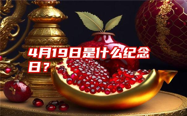 4月19日是什么纪念日？