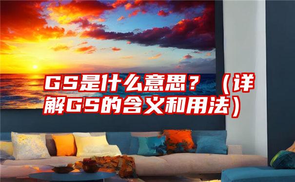 GS是什么意思？（详解GS的含义和用法）