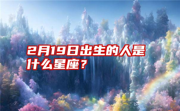 2月19日出生的人是什么星座？