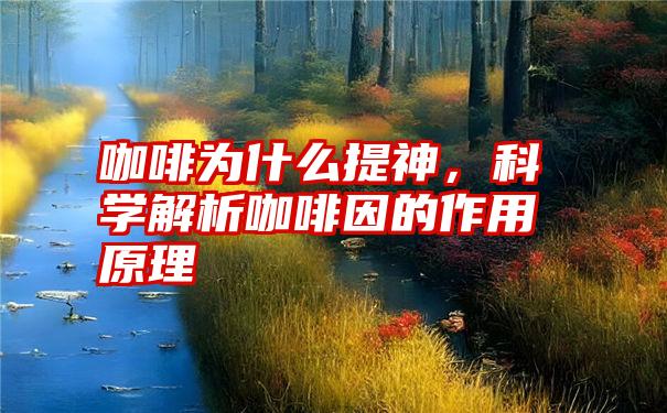 咖啡为什么提神，科学解析咖啡因的作用原理