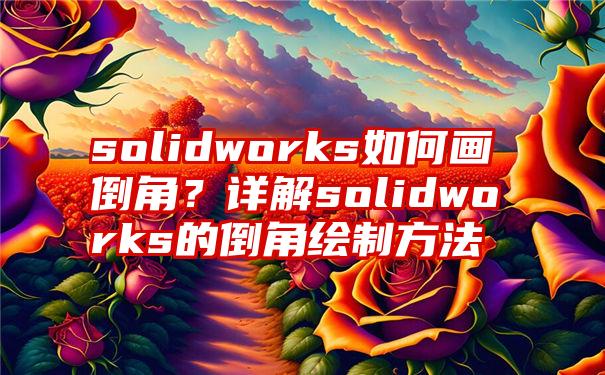 solidworks如何画倒角？详解solidworks的倒角绘制方法