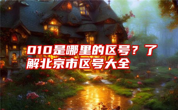 010是哪里的区号？了解北京市区号大全