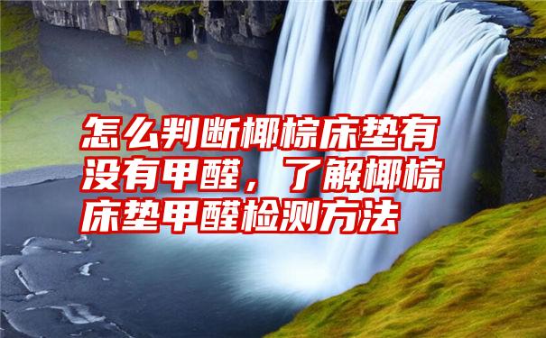 怎么判断椰棕床垫有没有甲醛，了解椰棕床垫甲醛检测方法