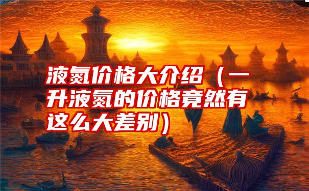 液氮价格大介绍（一升液氮的价格竟然有这么大差别）