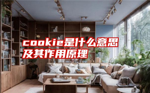 cookie是什么意思及其作用原理