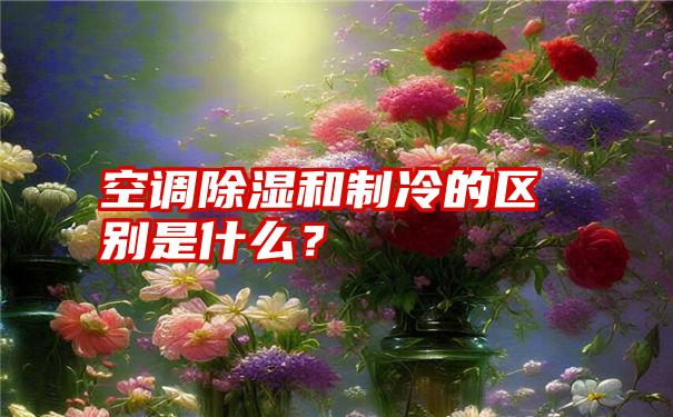 空调除湿和制冷的区别是什么？