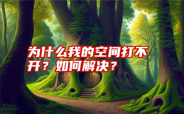 为什么我的空间打不开？如何解决？