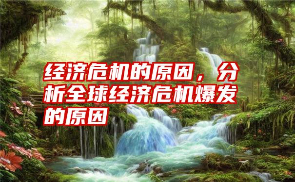 经济危机的原因，分析全球经济危机爆发的原因