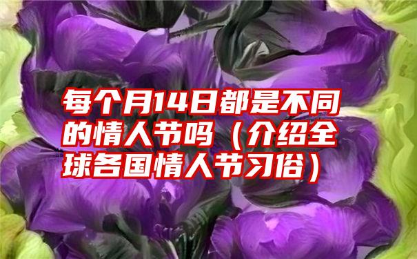 每个月14日都是不同的情人节吗（介绍全球各国情人节习俗）