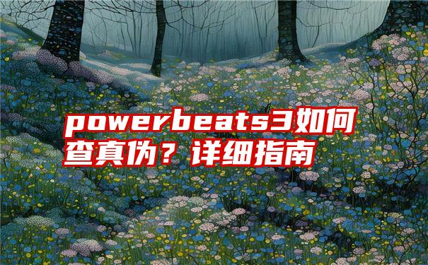 powerbeats3如何查真伪？详细指南