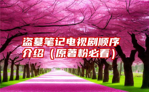 盗墓笔记电视剧顺序介绍（原著粉必看）