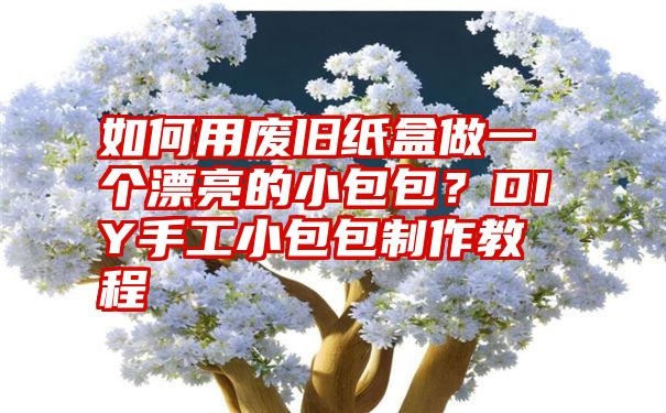 如何用废旧纸盒做一个漂亮的小包包？DIY手工小包包制作教程