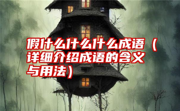 假什么什么什么成语（详细介绍成语的含义与用法）