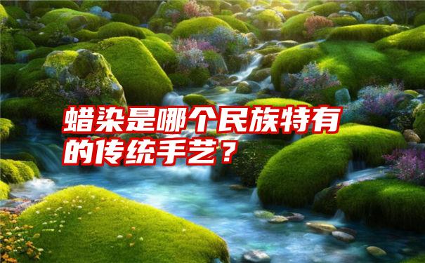 蜡染是哪个民族特有的传统手艺？