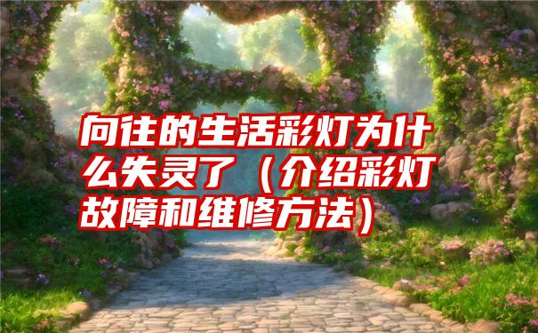 向往的生活彩灯为什么失灵了（介绍彩灯故障和维修方法）