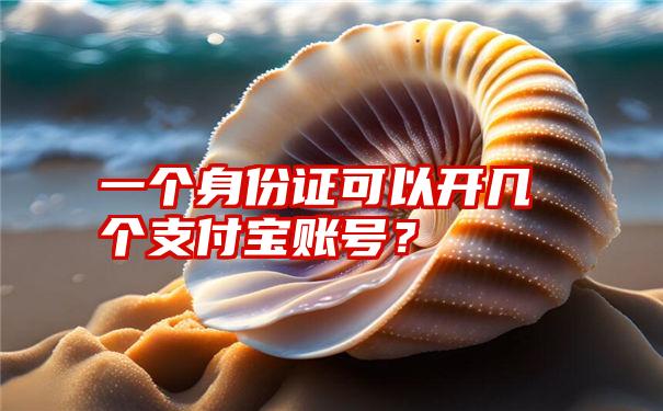 一个身份证可以开几个支付宝账号？