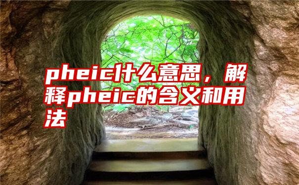 pheic什么意思，解释pheic的含义和用法