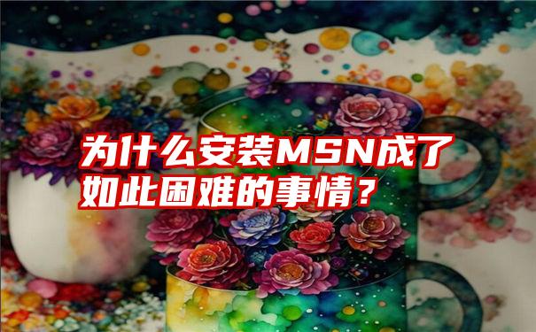 为什么安装MSN成了如此困难的事情？