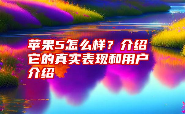 苹果5怎么样？介绍它的真实表现和用户介绍