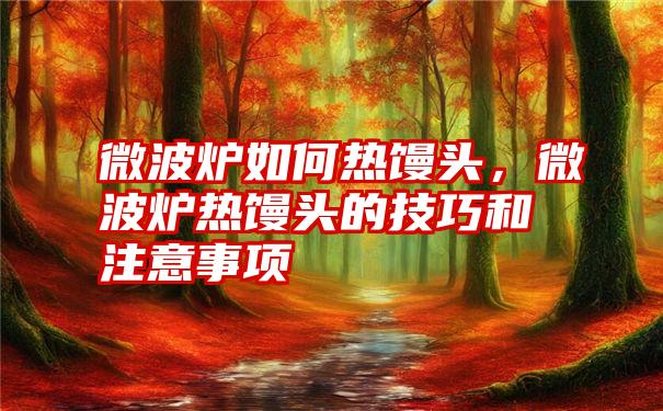 微波炉如何热馒头，微波炉热馒头的技巧和注意事项