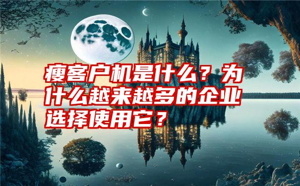 瘦客户机是什么？为什么越来越多的企业选择使用它？