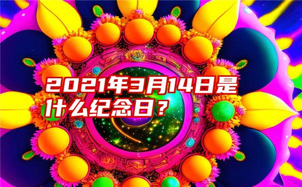 2021年3月14日是什么纪念日？