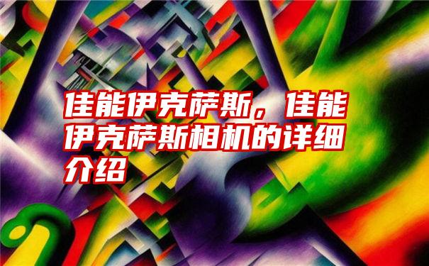 佳能伊克萨斯，佳能伊克萨斯相机的详细介绍