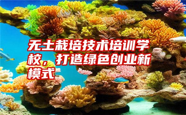 无土栽培技术培训学校，打造绿色创业新模式