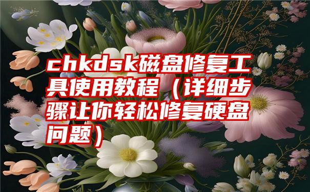 chkdsk磁盘修复工具使用教程（详细步骤让你轻松修复硬盘问题）