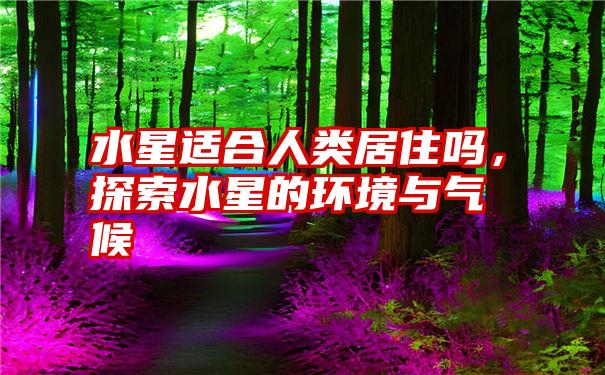 水星适合人类居住吗，探索水星的环境与气候