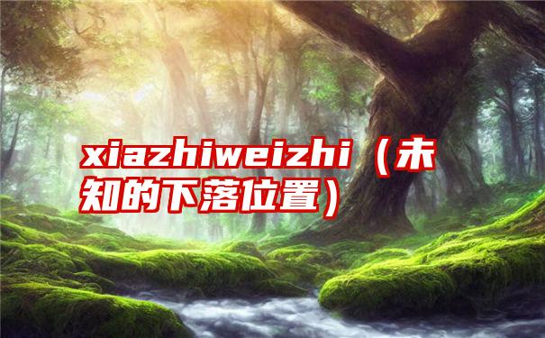 xiazhiweizhi（未知的下落位置）