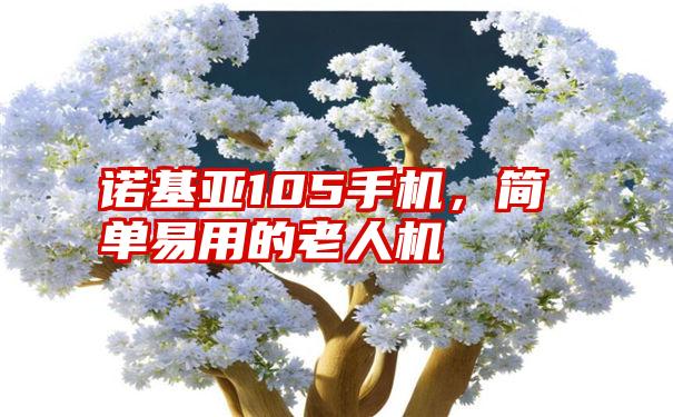 诺基亚105手机，简单易用的老人机