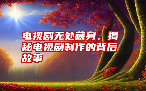 电视剧无处藏身，揭秘电视剧制作的背后故事