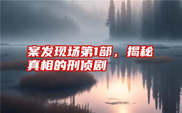 案发现场第1部，揭秘真相的刑侦剧