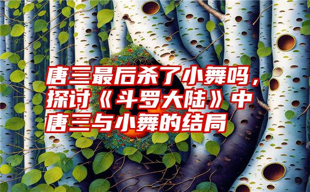 唐三最后杀了小舞吗，探讨《斗罗大陆》中唐三与小舞的结局