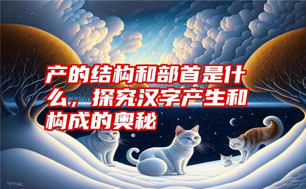 产的结构和部首是什么，探究汉字产生和构成的奥秘