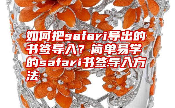 如何把safari导出的书签导入？简单易学的safari书签导入方法