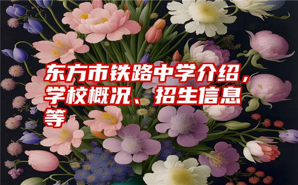 东方市铁路中学介绍，学校概况、招生信息等