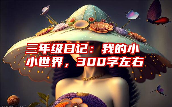 三年级日记：我的小小世界，300字左右