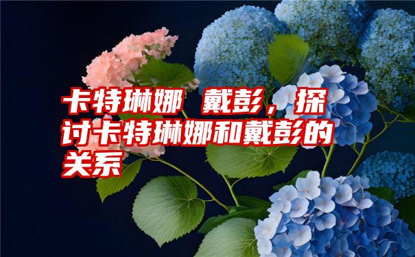 卡特琳娜 戴彭，探讨卡特琳娜和戴彭的关系