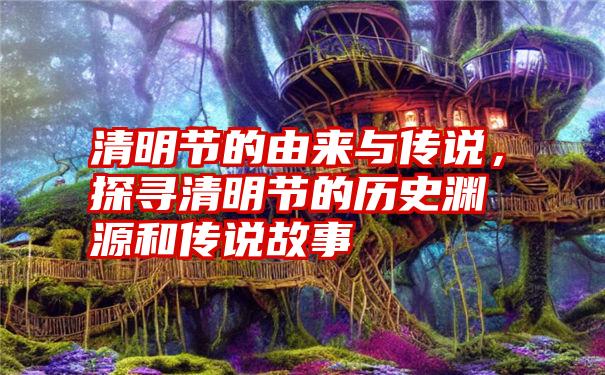 清明节的由来与传说，探寻清明节的历史渊源和传说故事