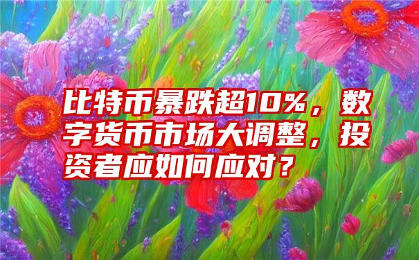 比特币暴跌超10%，数字货币市场大调整，投资者应如何应对？