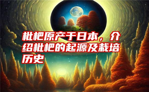 枇杷原产于日本，介绍枇杷的起源及栽培历史