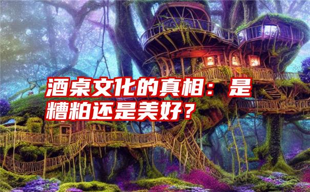 酒桌文化的真相：是糟粕还是美好？