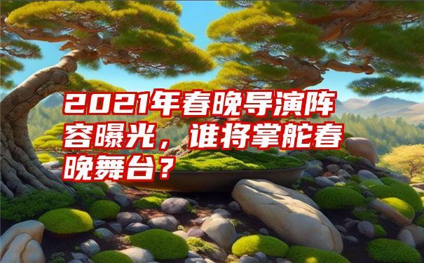 2021年春晚导演阵容曝光，谁将掌舵春晚舞台？