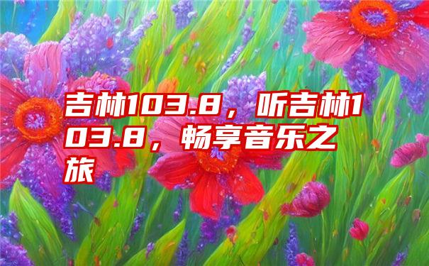 吉林103.8，听吉林103.8，畅享音乐之旅