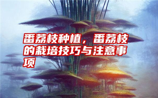 番荔枝种植，番荔枝的栽培技巧与注意事项