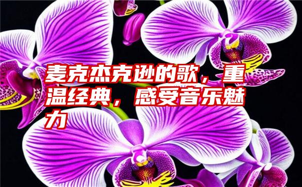 麦克杰克逊的歌，重温经典，感受音乐魅力